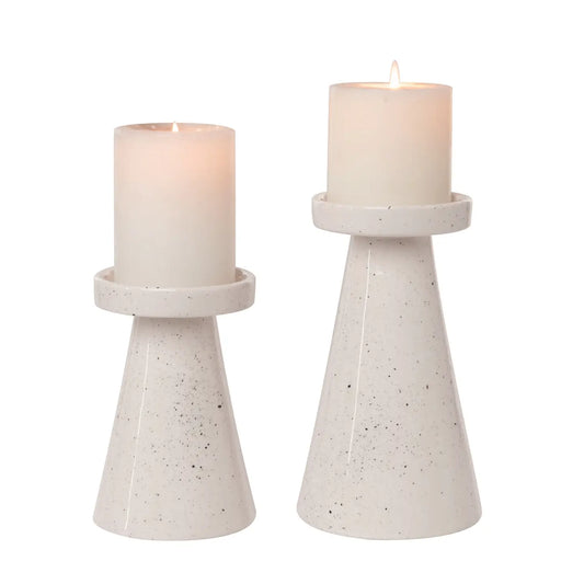 Stoneware Candle Holders