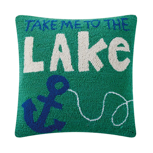 Take Me To the Lake Hook Pillow