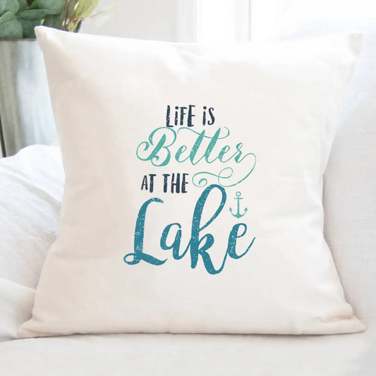 Life Is Better At the Lake Canvas Pillow