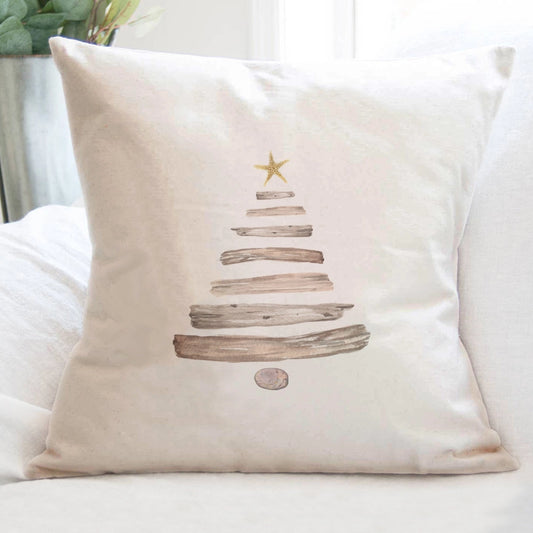 Driftwood Christmas Tree Christmas Pillow